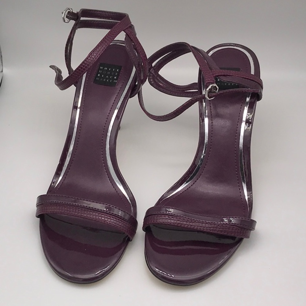 NWT  WHITE HOUSE BLACK MARKET AMABEL EMPIRE PLUM SIZE 8.5